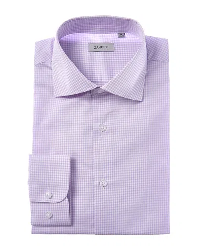 Zanetti Dress Shirt In Purple