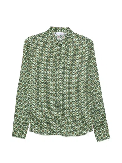 Zanetti Geometric-print Shirt In Multi