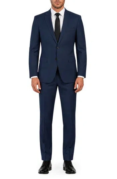 Zanetti Giorgio Modern Fit Wool Suit In Blue