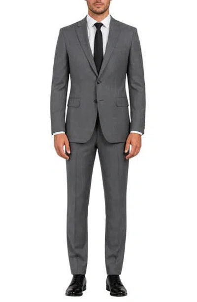 Zanetti Giorgio Modern Fit Wool Suit In Grey