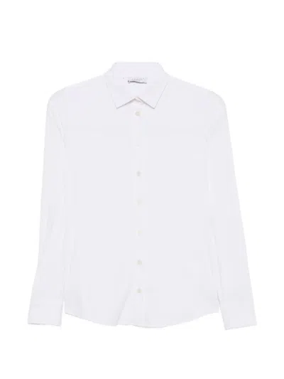 Zanetti Long-sleeve Button-down Shirt In White