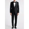 Zanetti Matteo Slim Fit Black Wool Tuxedo In Black