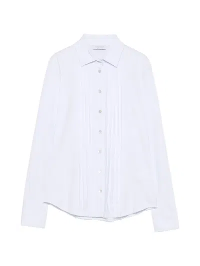 Zanetti Pleated Long-sleeve Shirt In Multi