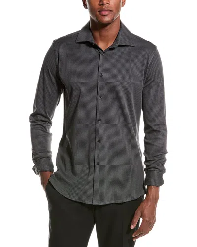 Zanetti Slim Fit Shirt In Grey