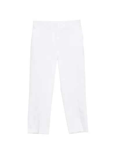 Zanetti Straight-leg Tailored Trousers In White