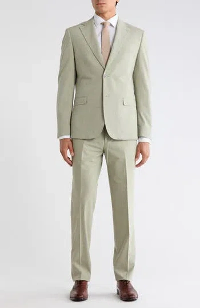 Zanetti Trim Fit Suit In Green