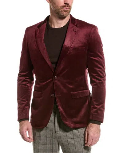 Zanetti Velvet Jacket In Red