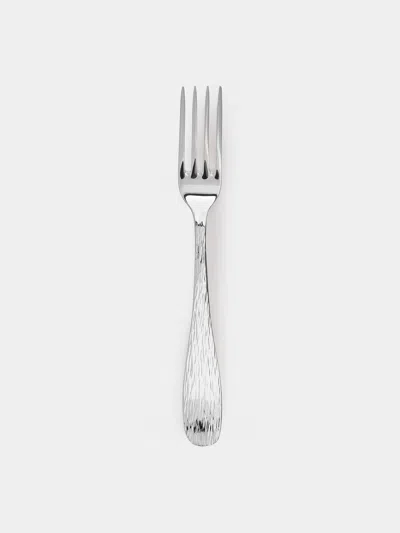Zanetto Acqua Silver-plated Fruit Fork  Abask Luxury Gift In Metallic