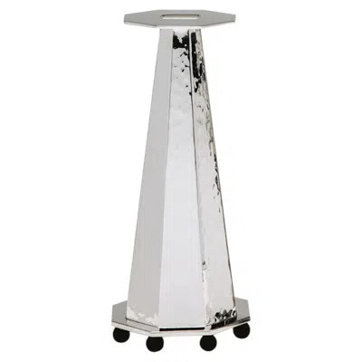Pre-owned Zanetto Alegria Low Silver Brass Candleholder