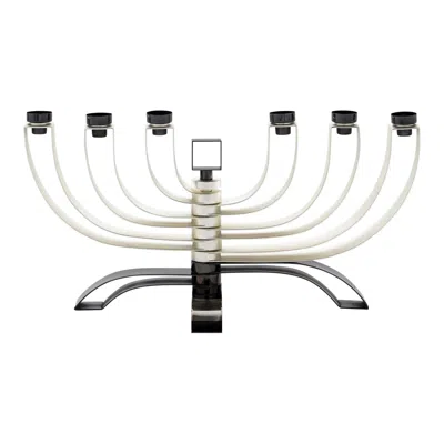 Pre-owned Zanetto Atlantide Table Candelabra By Enrico Z In Silver