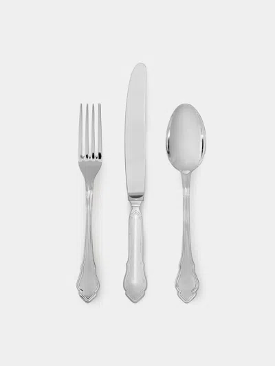 Zanetto Barocco Silver-plated Cutlery In Metallic