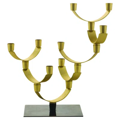 Pre-owned Zanetto Corallo Small Candleholder In Brown