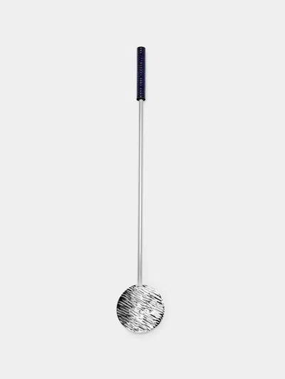 Zanetto Enamelled Silver-plated Cocktail Mixer  Abask Luxury Gift In Blue