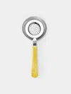 Zanetto Enamelled Silver-plated Cocktail Strainer  Abask Luxury Gift In  Yellow And Silver