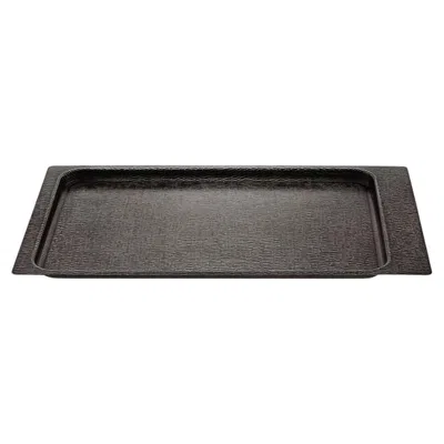 Pre-owned Zanetto Iside Rectangular Bronze Tray #2 In Gold