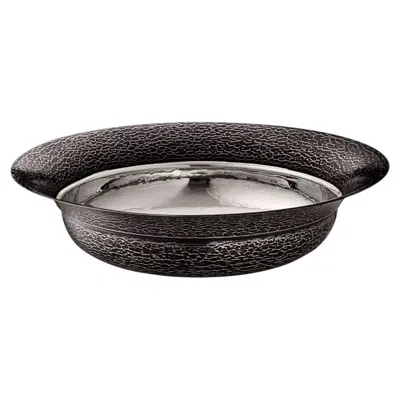 Pre-owned Zanetto Iside Round Bronze Basket In Gold