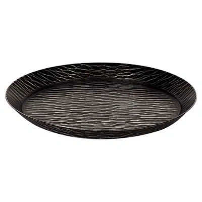 Pre-owned Zanetto Iside Set Of 2 Small Bronze Plates In Gold