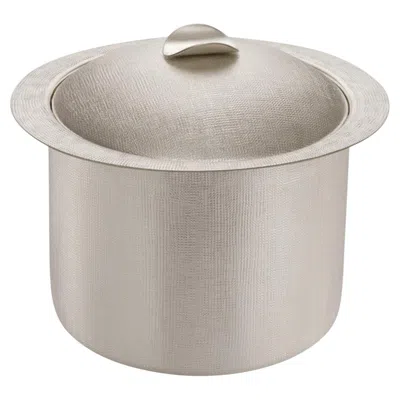 Pre-owned Zanetto Silver-plated Hammered Thermal Ice Bucket