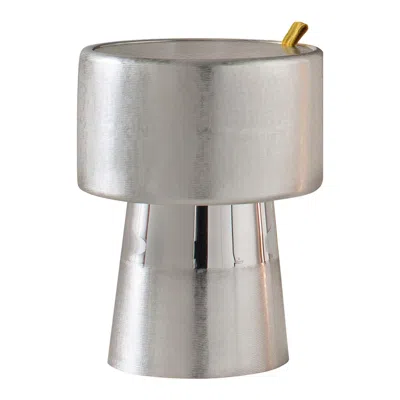Pre-owned Zanetto Tappo Silver Stool By Nooii