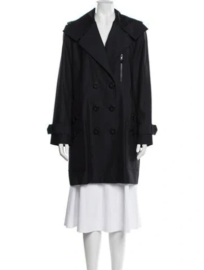 Pre-owned Zang Toi Coat In Blue