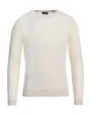 Zanieri Man Sweater Cream Size 44 Cashmere, Polyamide In White