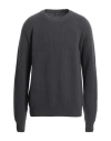 Zanieri Man Sweater Lead Size 44 Merino Wool, Cashmere In Grey