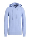 Zanieri Man Sweater Light Blue Size 44 Lambswool, Cashmere In Blue