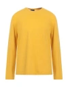 Zanieri Man Sweater Marigold Size 46 Lambswool, Cashmere In Yellow