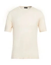 Zanieri Man T-shirt Ivory Size L Cotton In White