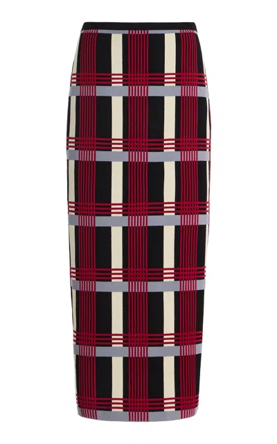 Zankov Alina Jacquard Maxi Skirt In Multi