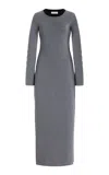 Zankov Angie Cutout Merino Wool Midi Dress In Multi