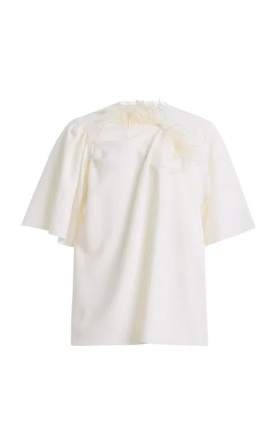 Zankov Anya Crepe Top In Neutral