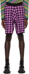 Zankov Black & Pink Diego Shorts In 019 Black-orchid