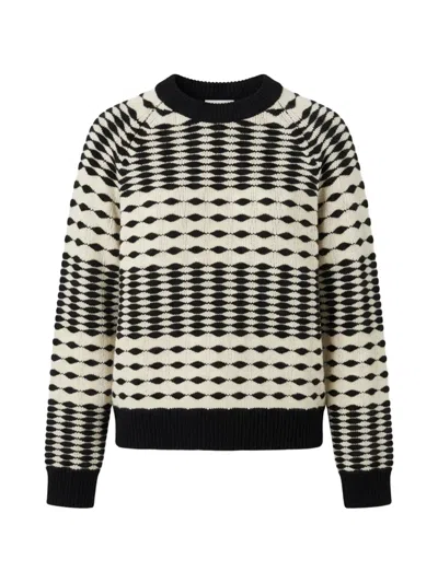 Zankov Bruna Distorted-stripes Sweater In Multi