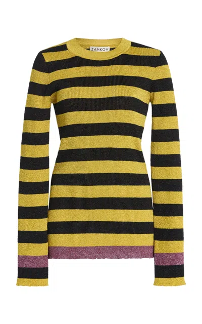 Zankov Cadanet Striped Wool Top In Multi