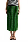 Zankov Capucine Skirt In Peridot/black Multi In Green