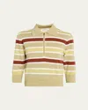 Zankov David Striped Merino Wool Pullover In Multi