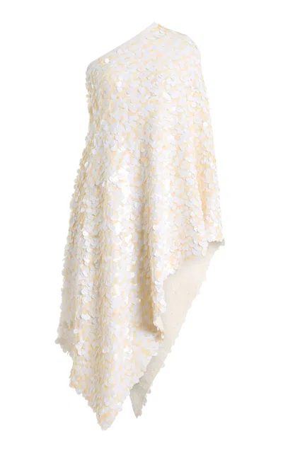 Zankov Delania Draped Top In Neutral
