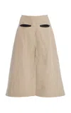 Zankov Eveline Cotton Skirt In Neutral