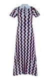 Zankov Exclusive Margerite Merino Wool Dress In Burgundy