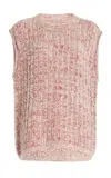 Zankov Guillaume Shredded Cottop Top In Light Pink