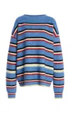 Zankov Halas Ribbed-knit Wool-cashmere Sweater In Blue