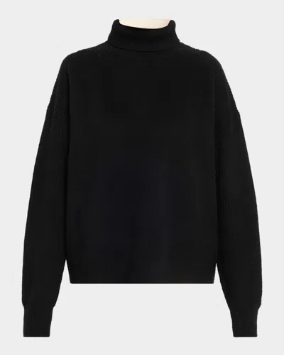 ZANKOV JUNKO TURTLENECK COLORBLOCK CASHMERE SWEATER