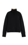 Zankov Junko Wool-cashmere Turtleneck Sweater In Black