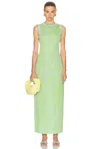 Zankov Kimmie Dress In Lime Multi