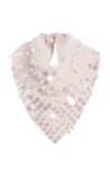 Zankov Kinga Sequined Mohair-blend Scarf In Light Pink