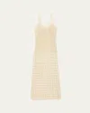 Zankov Libania Ice Stripe Knit Dress In Ice Multi