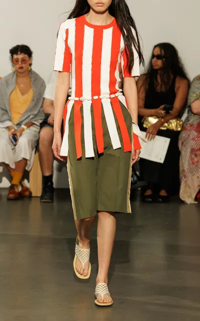 Zankov Lilou Cotton Shorts In Green