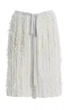 Zankov Lou Sheer Wool-silk Short In White