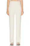 Zankov Margeux Rib Kick Flare Pants In Neutral